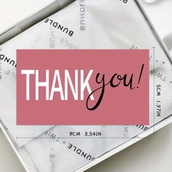 550 Pc Thank You Cards & Stickers - Picture 7 of 8